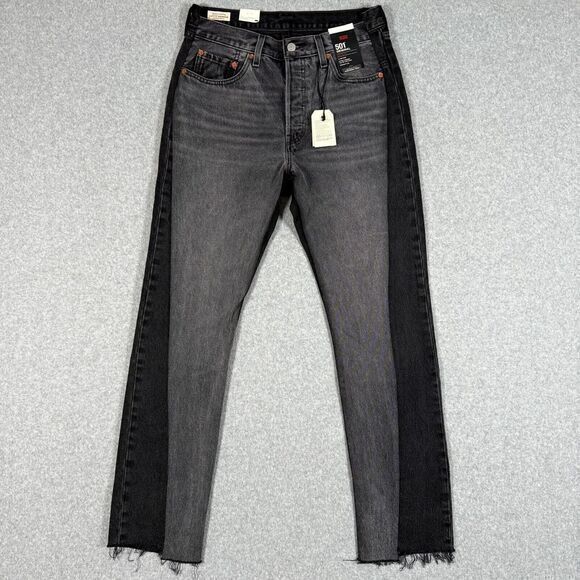 Levi's Jeans Men's 29x32 Black 501 Original Straight Button Fly Big E Rare USA‎ - Picture 1 of 16